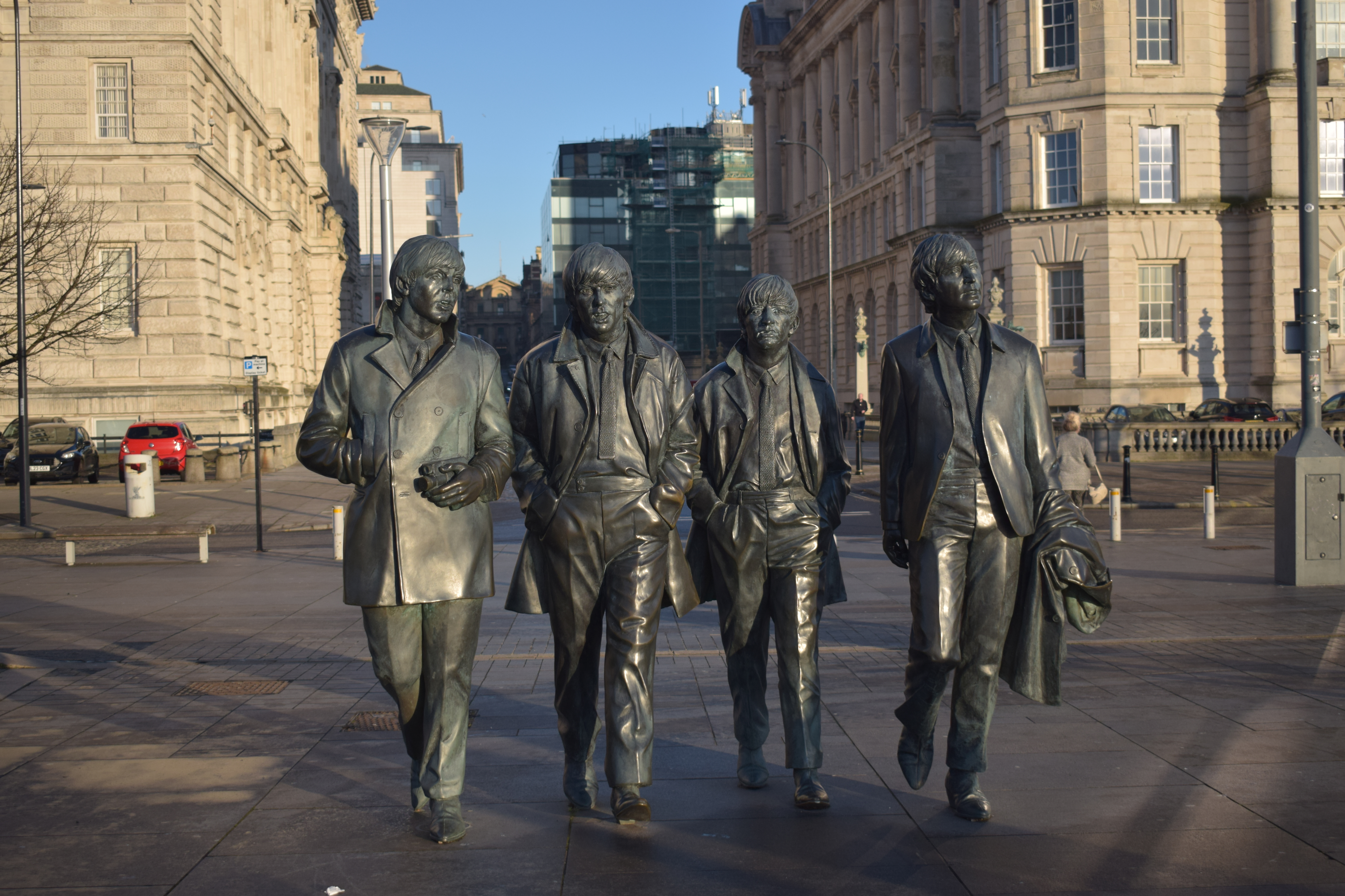 The Beatles frozen in stone